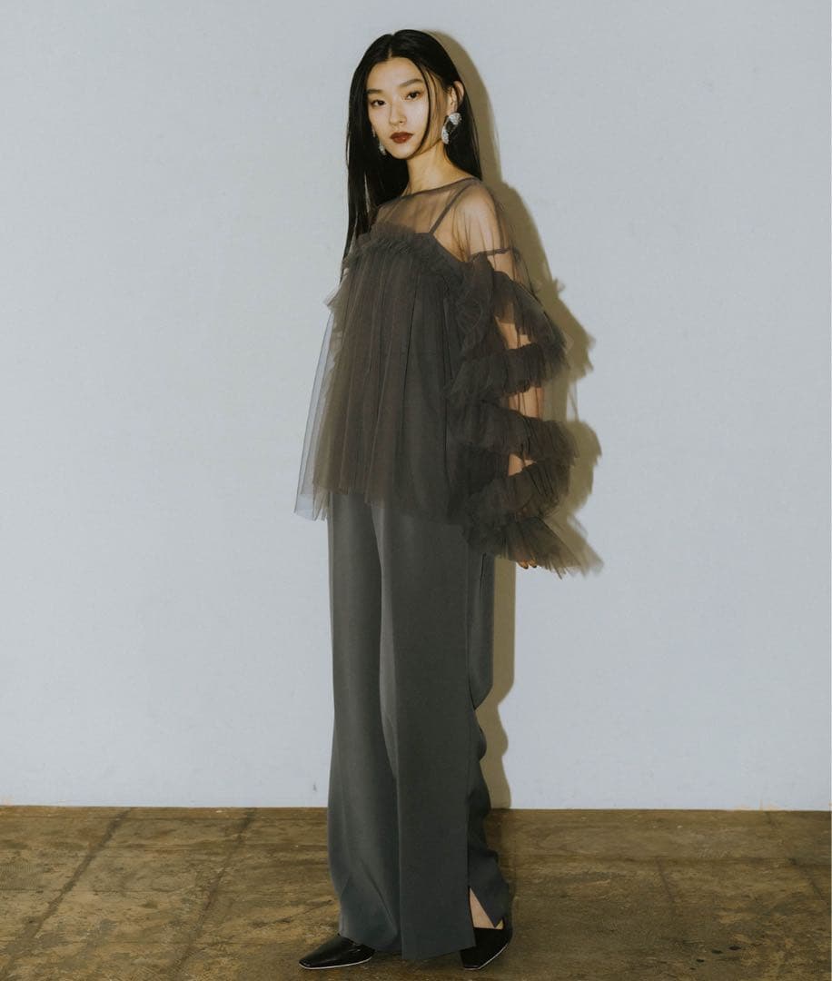 ANDRESS オールインワン×デコラティブチュールトップス