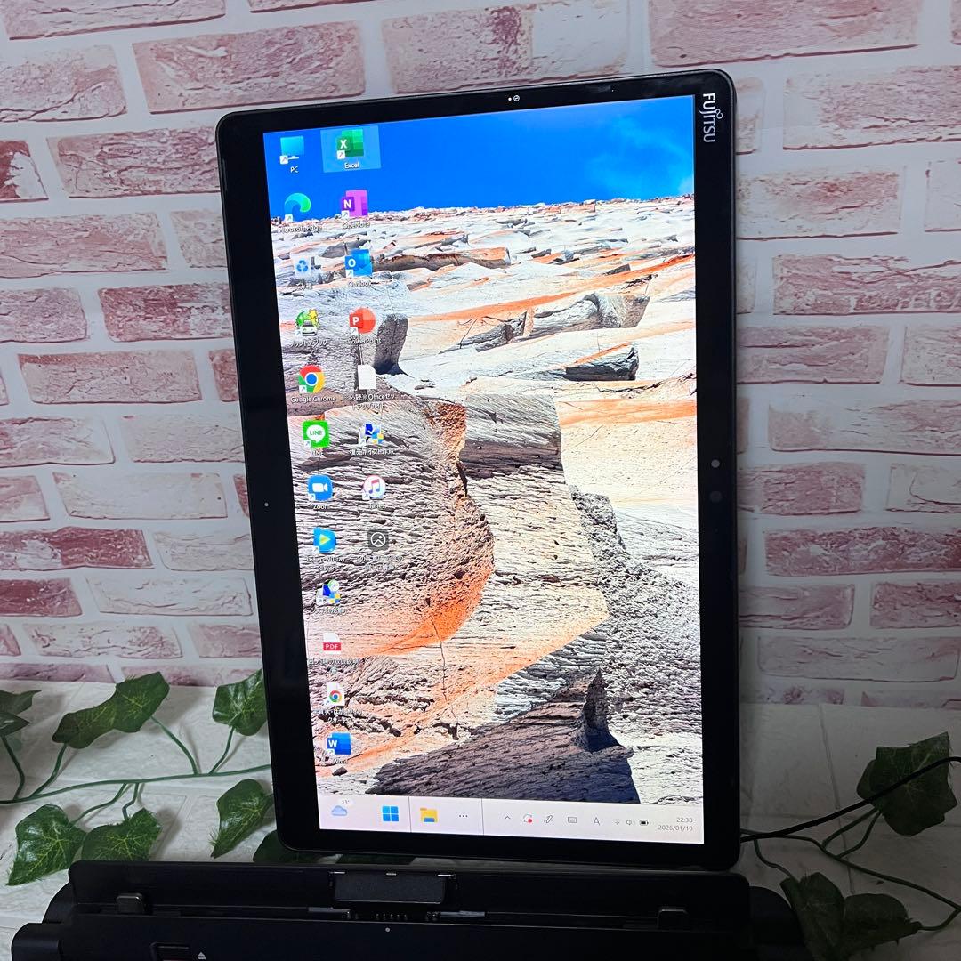 タッチパネル美品 SSD128GB メモリ8G★Q738/SB ノートPC157