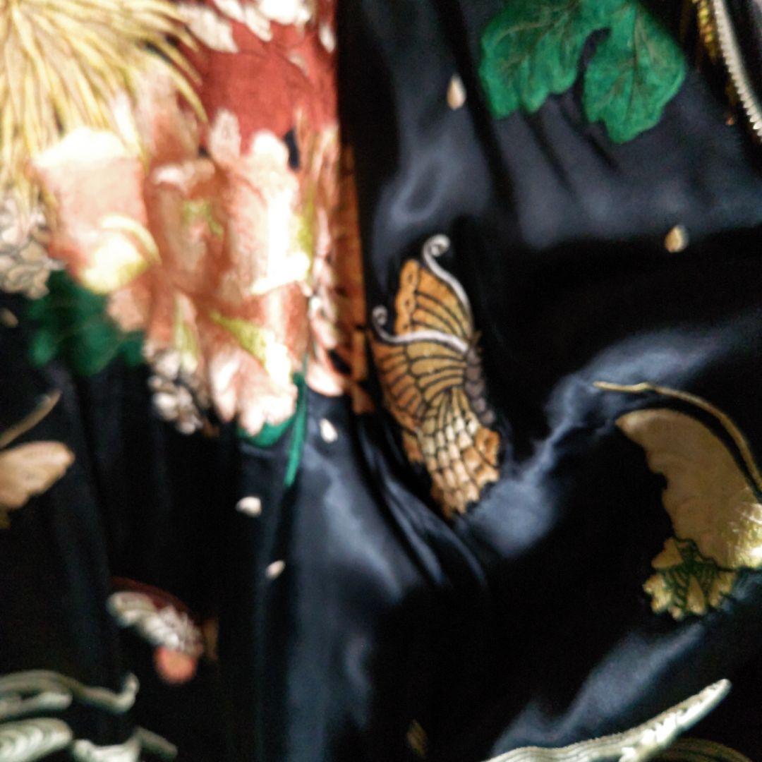 ナ*ベ様 百花繚乱スカジャン XL