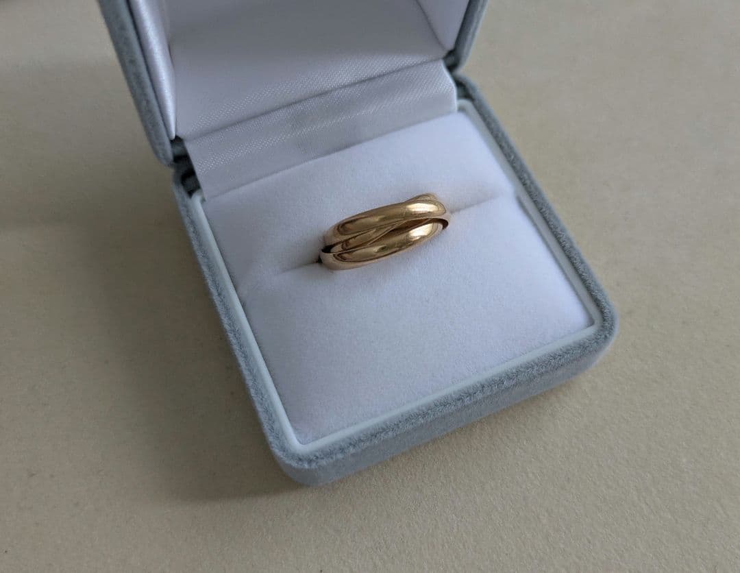 k18 18金3連リング　3.6g