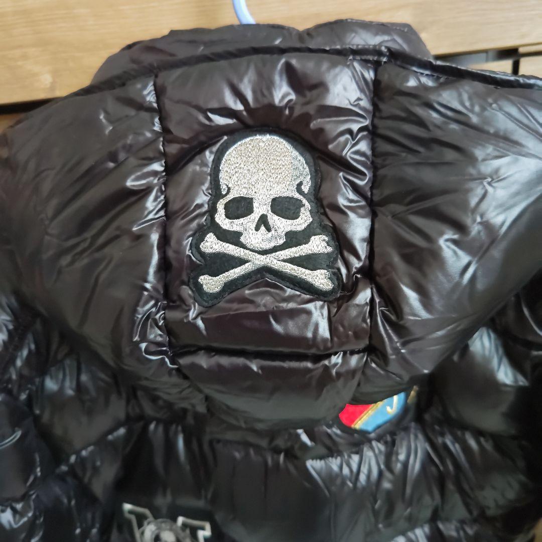 ワッペンブラックダウンジャケット