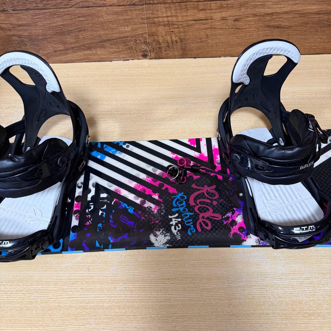 美品　RIDE FLUX レディース　スノーボード5点　初心者オススメ　かわいい