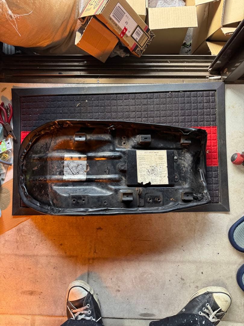 KH400純正鉄ベース　サーフシート フラットシートKH ss