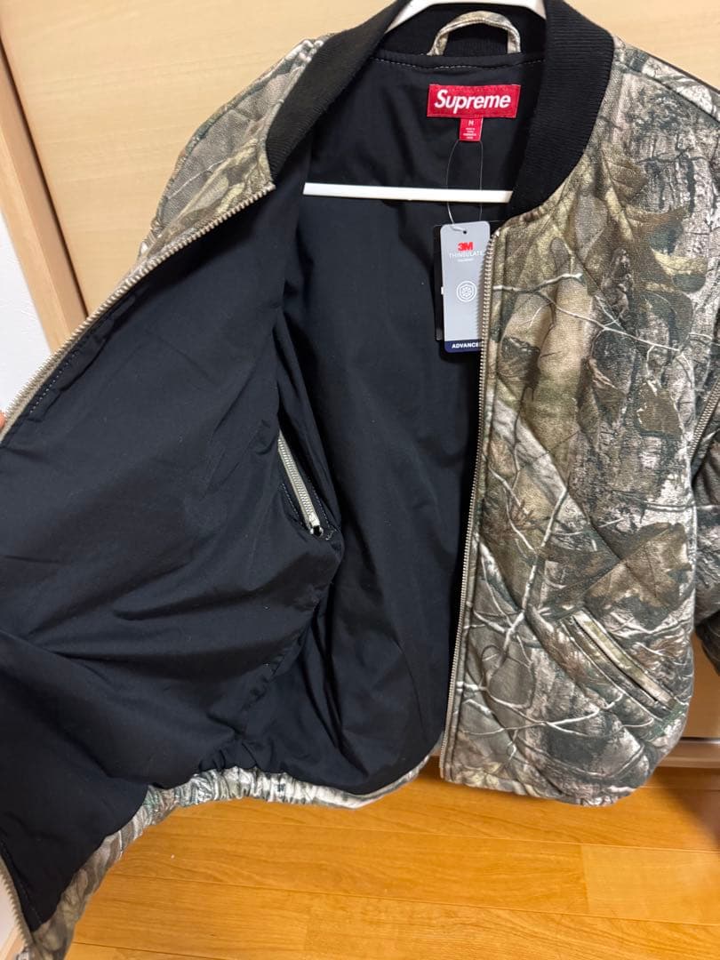 美品！supreme リアルツリー　ボンバージャケット　M