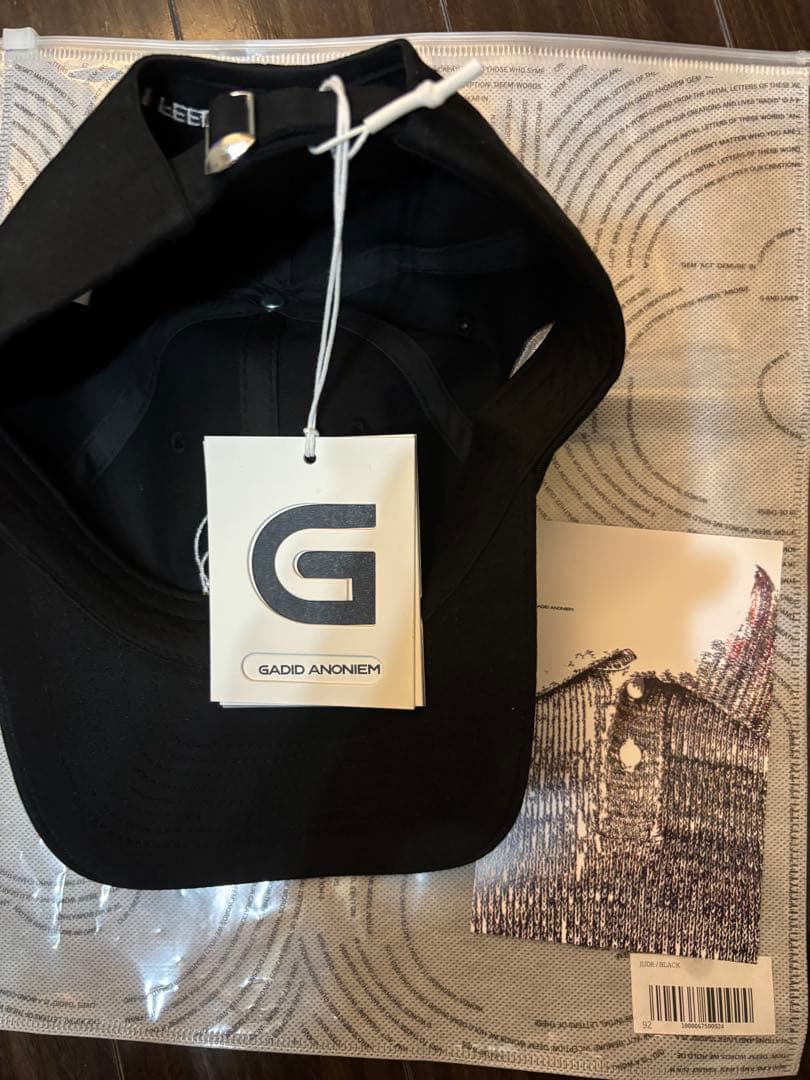 GADIDANONIEM JUDE/BLACK CAP 刺繍キャップ