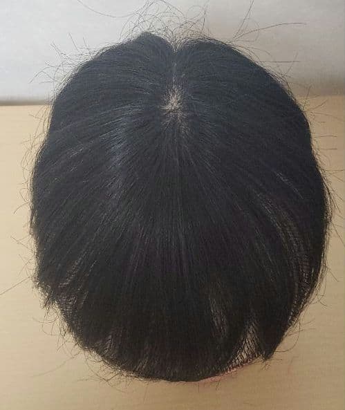 ユキ　ショートウィッグ 　トップピース　自然色　人工頭皮付き　④