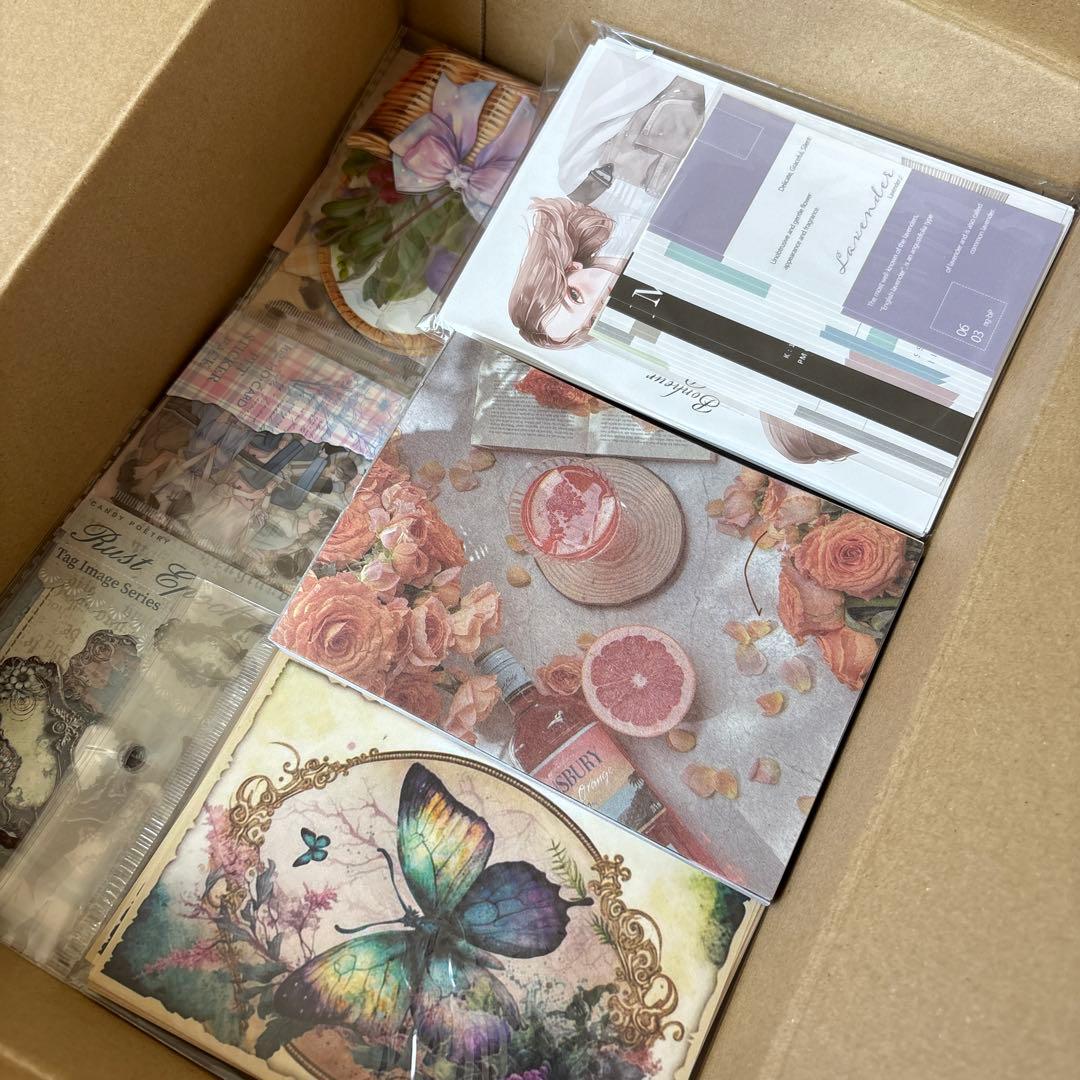 3 断捨離　セット　コラージュ　まとめ　素材　日記　紙もの　おすそ分け