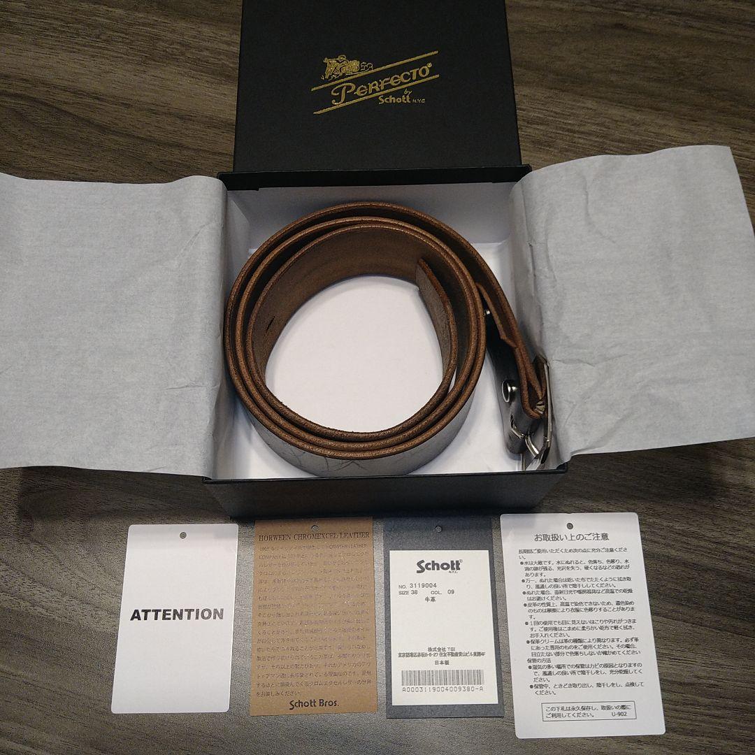 Schott PERFECT BELT ショット パーフェクトベルトブラック38