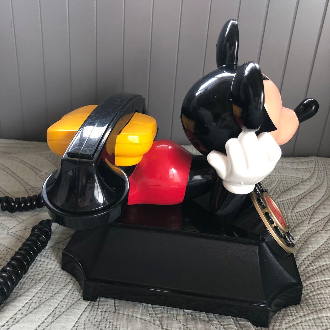 希少美品⭐️日本で使用可アメリカ限定ディズニーミッキーマウス電話機ビンテージ