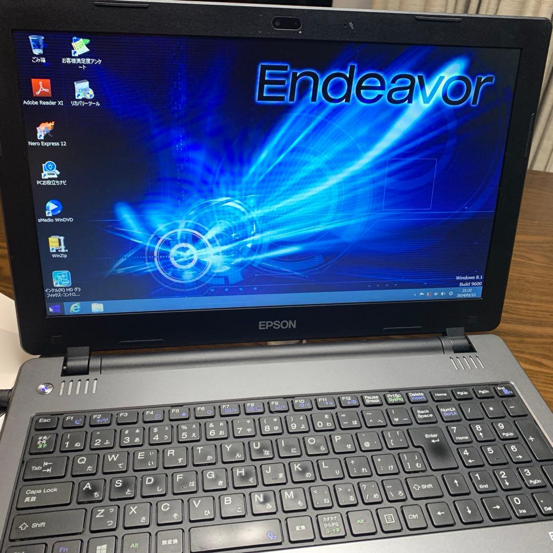 Windowsノート本体 Endeavor NJ3900E SSD Windows8