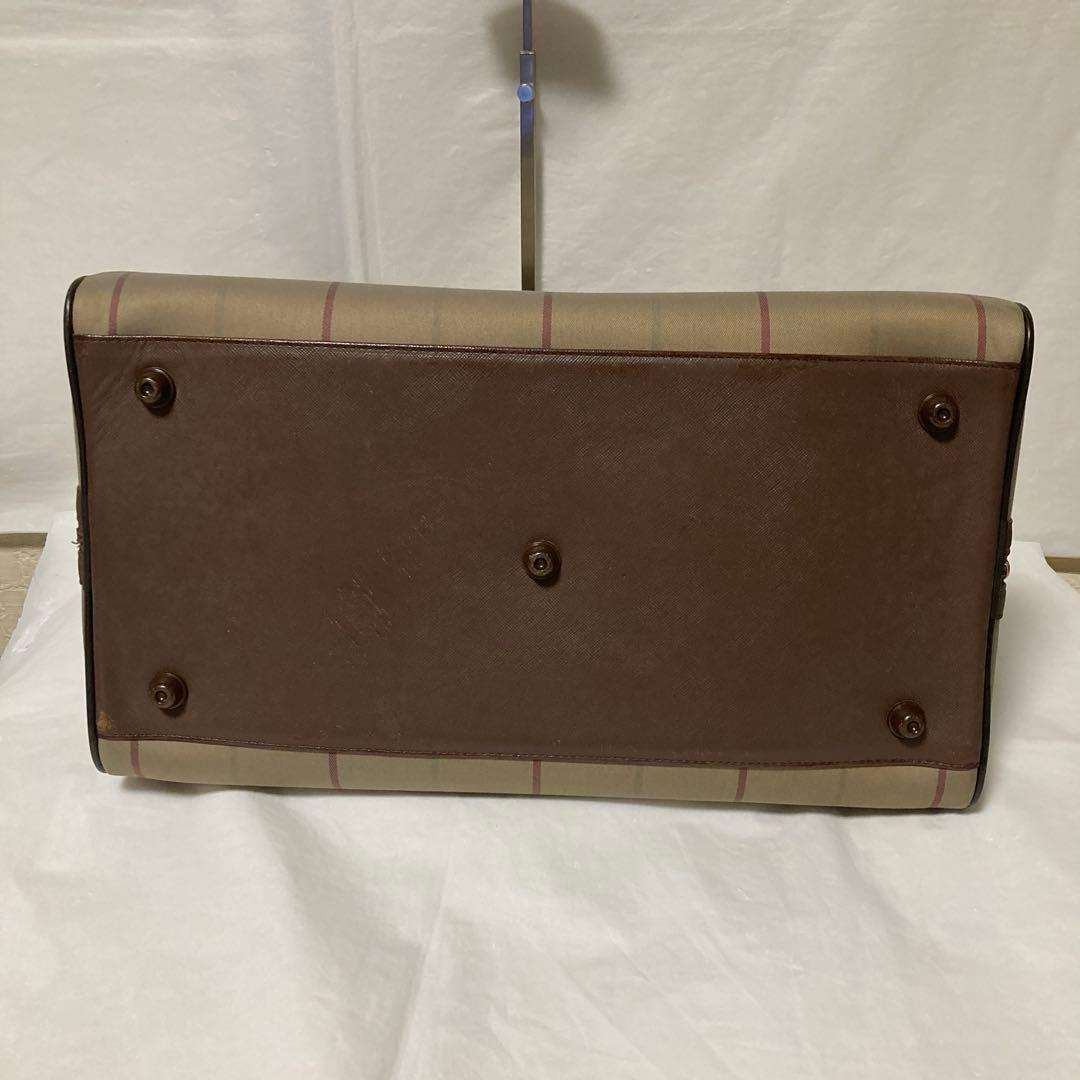 BURBERRYバーバリーズ ボストンバッグ ★チェック.玉虫色