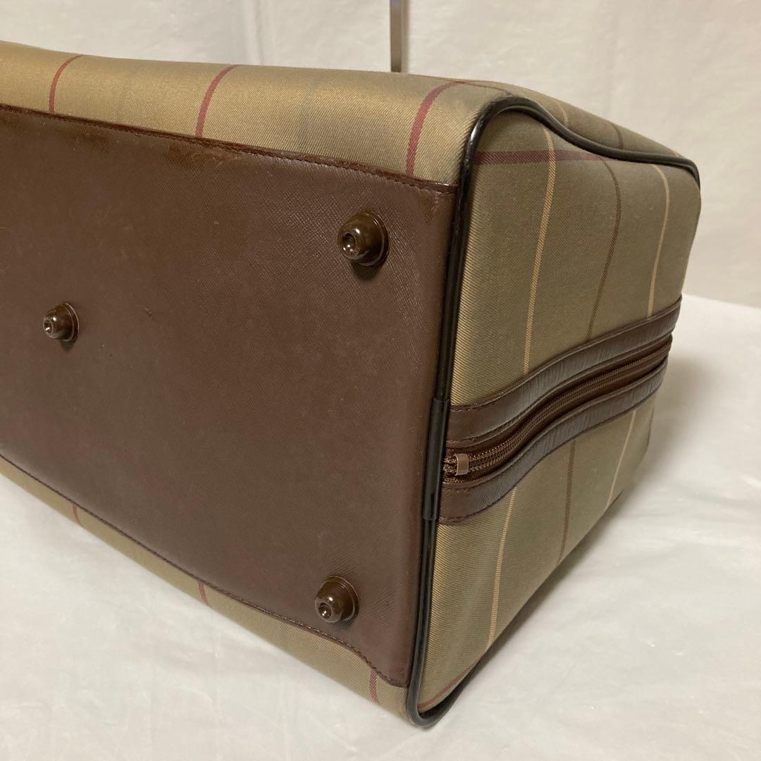 BURBERRYバーバリーズ ボストンバッグ ★チェック.玉虫色