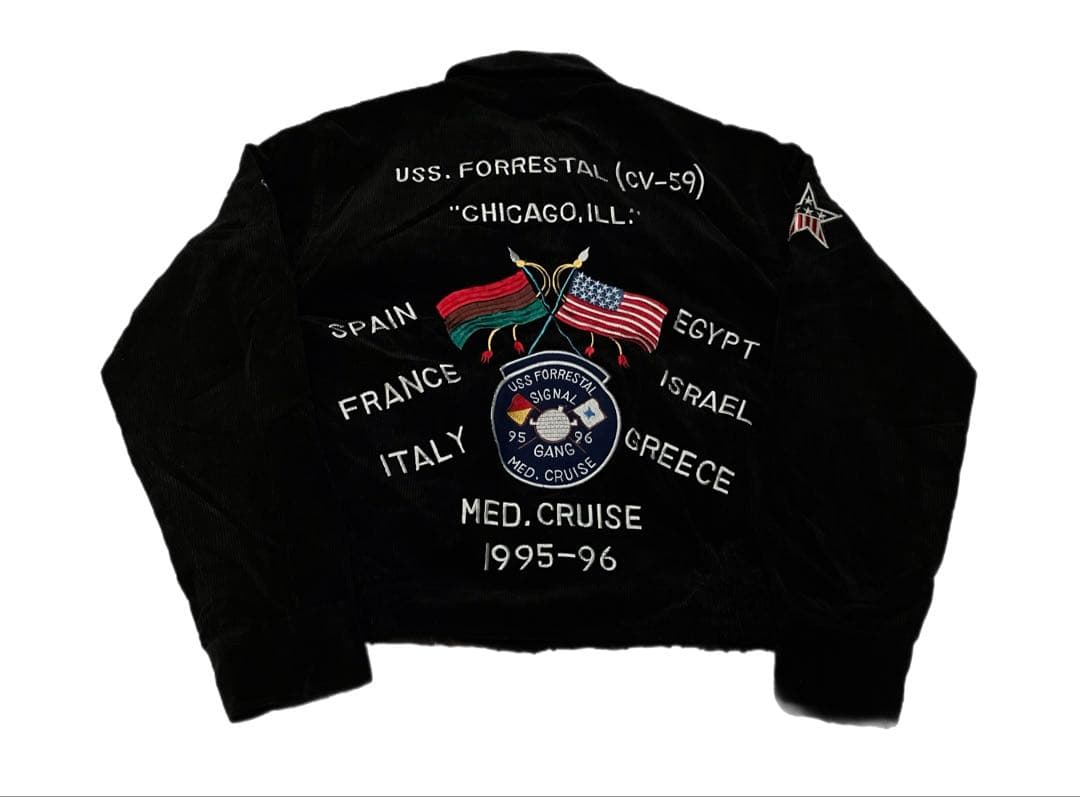 HOUSTON U.S. NAVY ツアージャケット スーベニア コーデュロイ