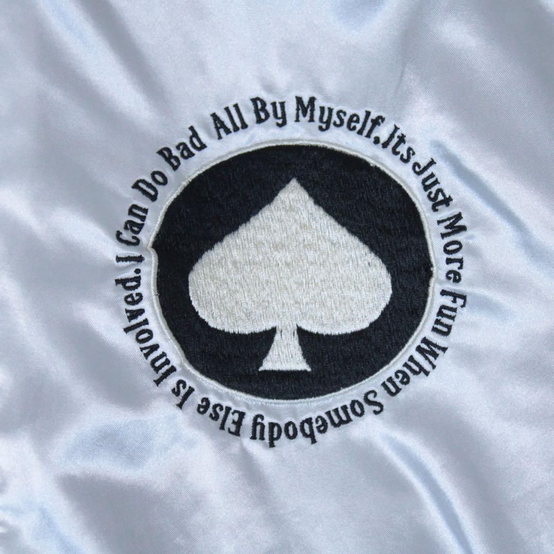 Schott ショット リバーシブル スーベニアジャケット 黒 別珍 サテン