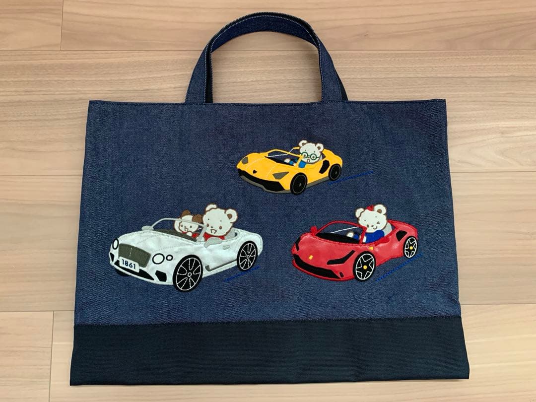 ファミリア　コーンズ　コラボデニムバッグ 未使用に近い