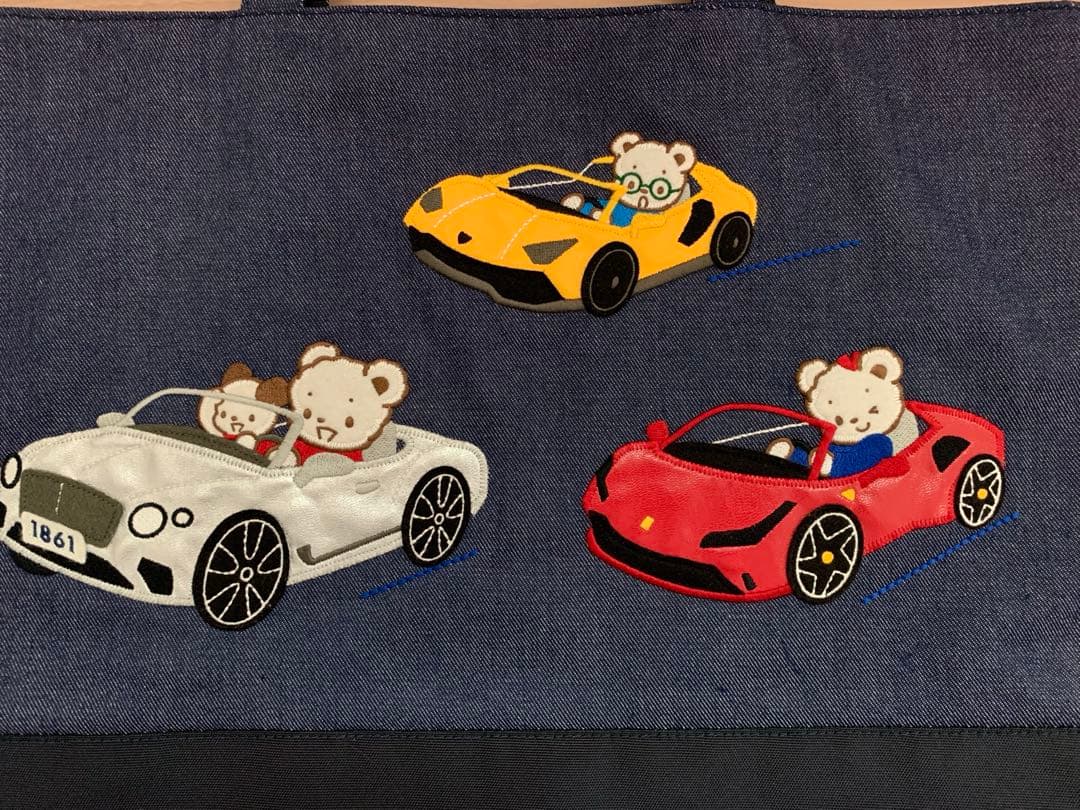 ファミリア　コーンズ　コラボデニムバッグ 未使用に近い