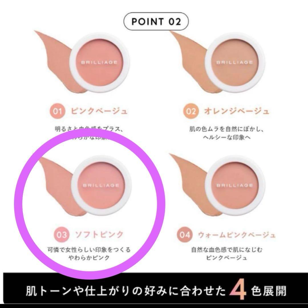 【セット】ブリリアージュ　カモフラージュコンシーラーチーク03 & ブラシ