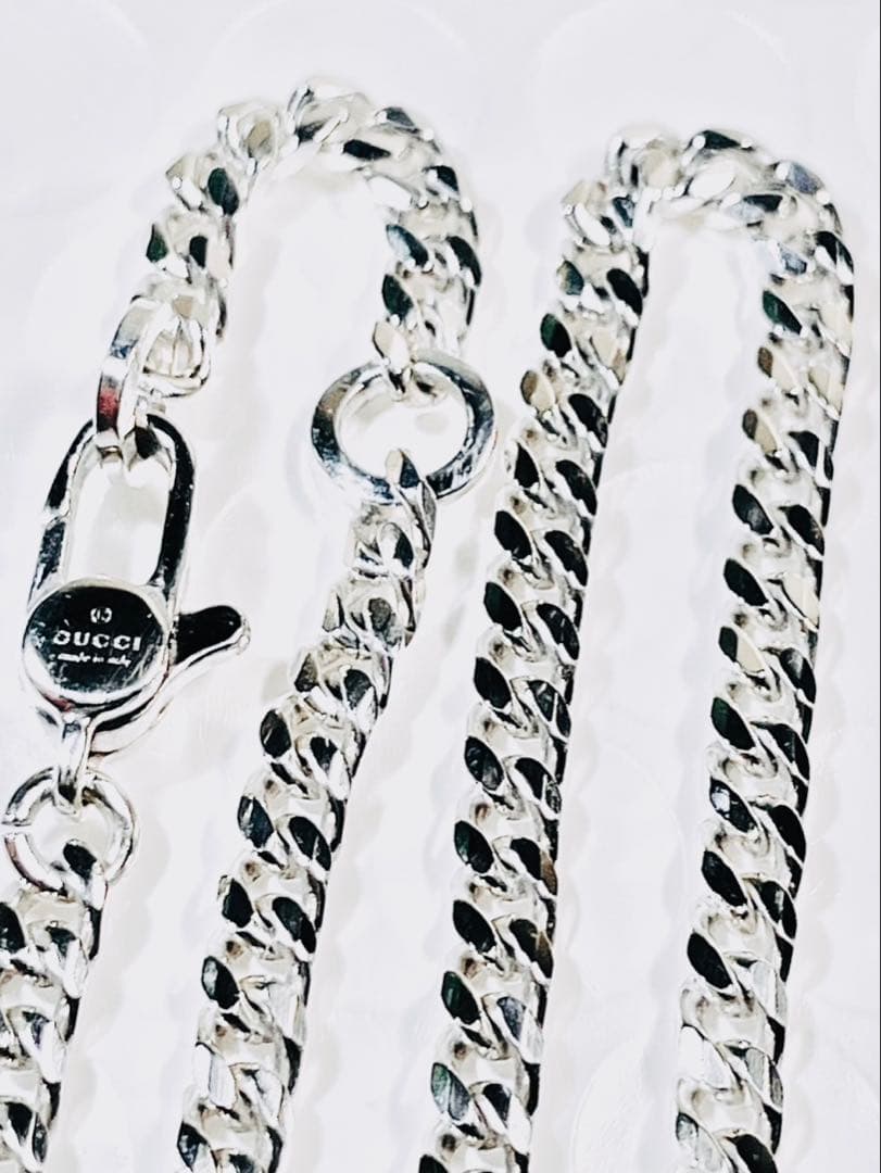 【超美品】GUCCI 喜平チェーン ネックレス 男女兼用　SV925 3ミリ