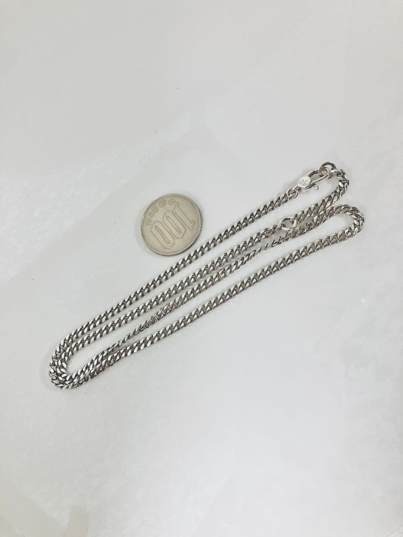 【超美品】GUCCI 喜平チェーン ネックレス 男女兼用　SV925 3ミリ