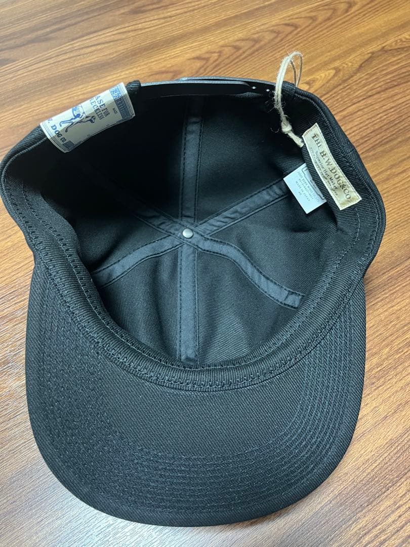 きさかH.W.DOG&CO. ブラックベースボールキャップ