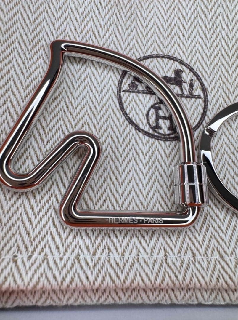 HERMES エルメス 馬キーホルダー　キーリング
