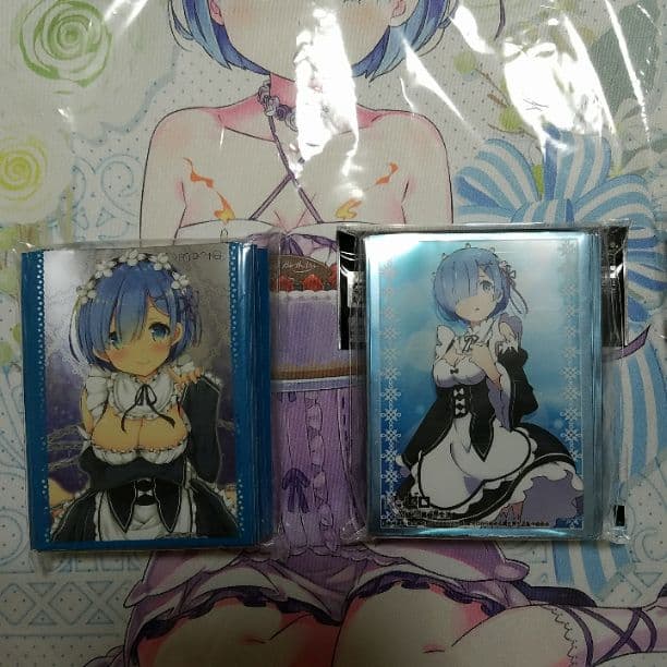 キャラクタースリーブ&プレイマット　リゼロ【レム】　コミケ限定、通常販売、限定