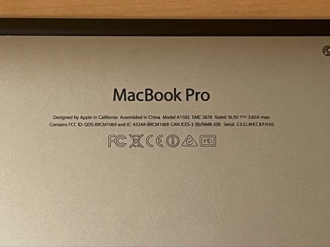 MacBook本体 MacBookPro 2013 SSD1TB