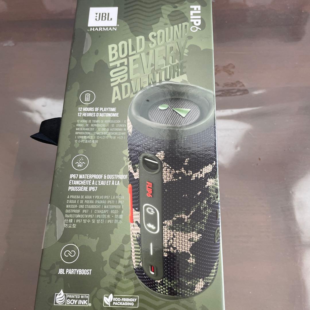 JBL FLIP6 ワイヤレススピーカー　新品　未使用　一個のみ