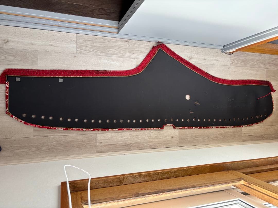 パーフェクトクオン　ダッシュマット　ハンドルカバー　新格子レッド