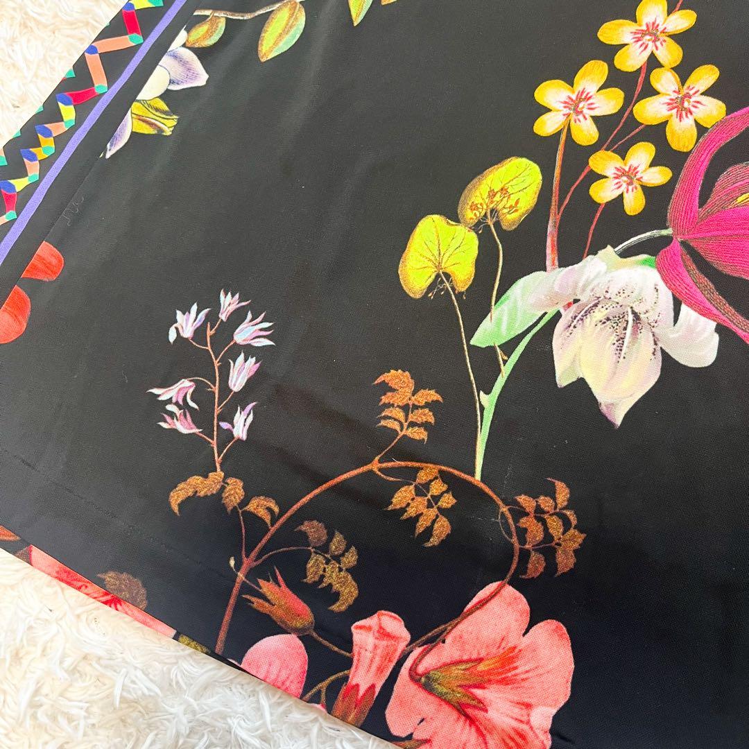 専用　エトロ　ロングスカート　ボタニカル　花柄　ブラック