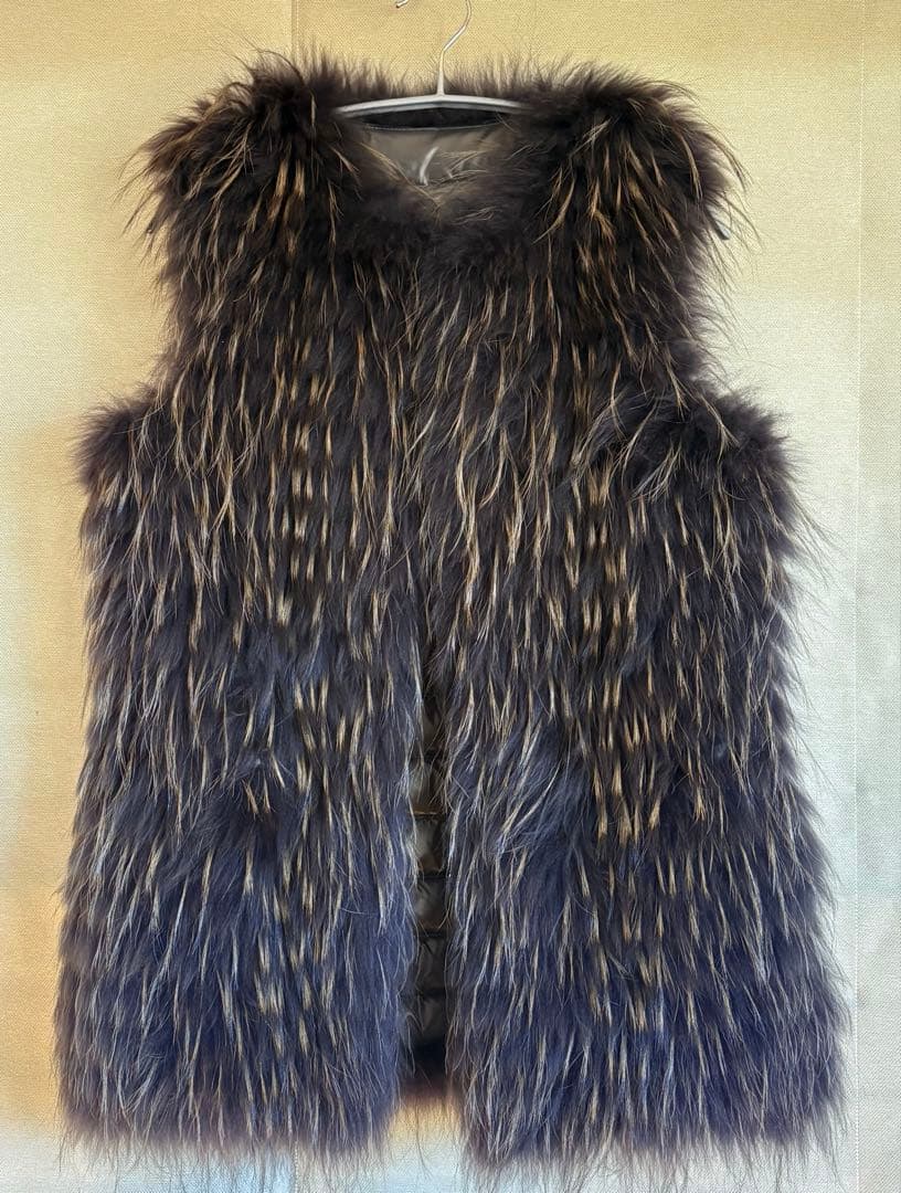 Moncler モンクレール　ファーベスト　リバーシブル1 ほぼ未使用品