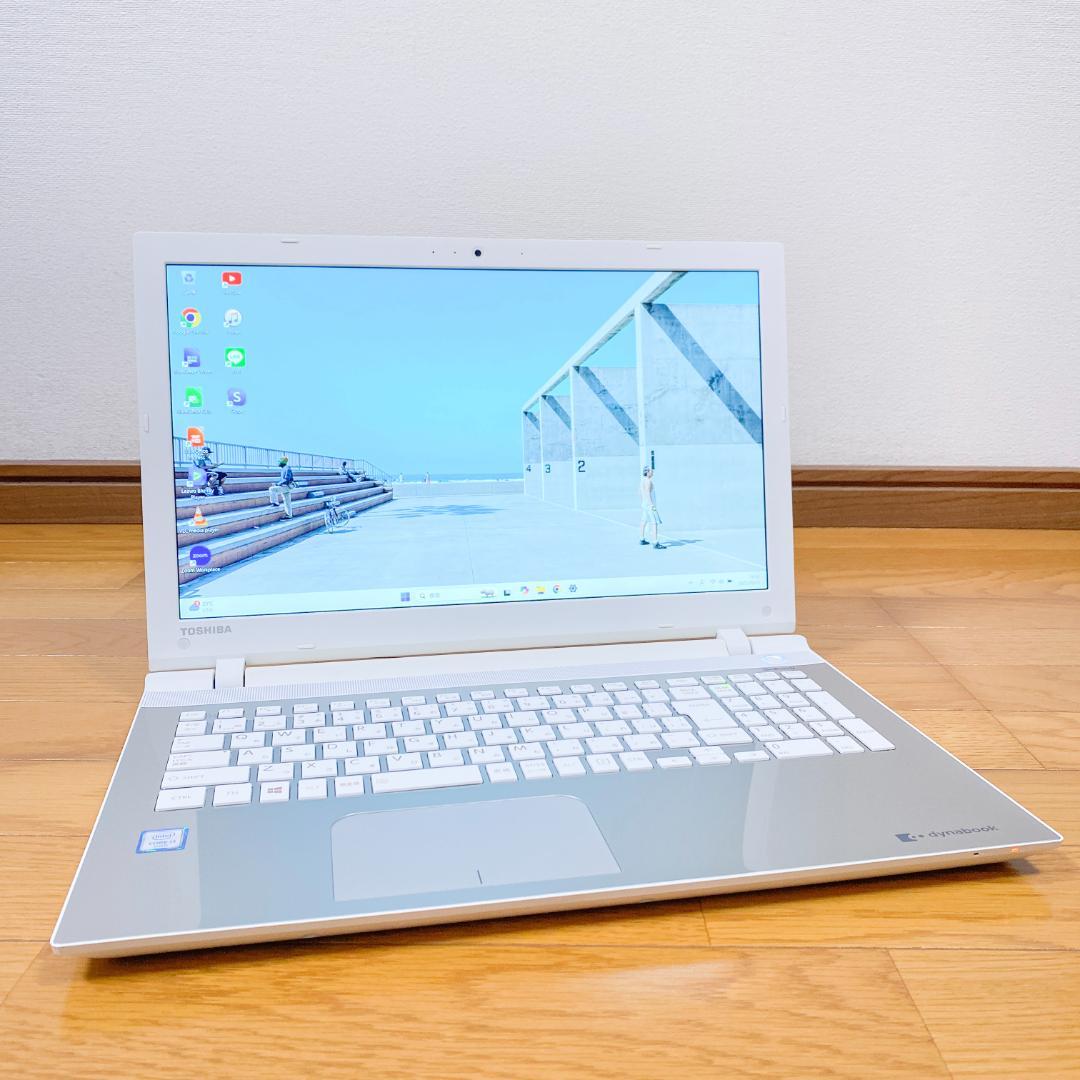 美品✨東芝ノートパソコン 第6世代i3 新品高速SSD Blu-ray カメラ付