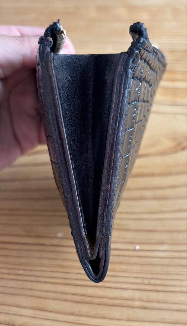 ポロサス　クロコ　L字財布