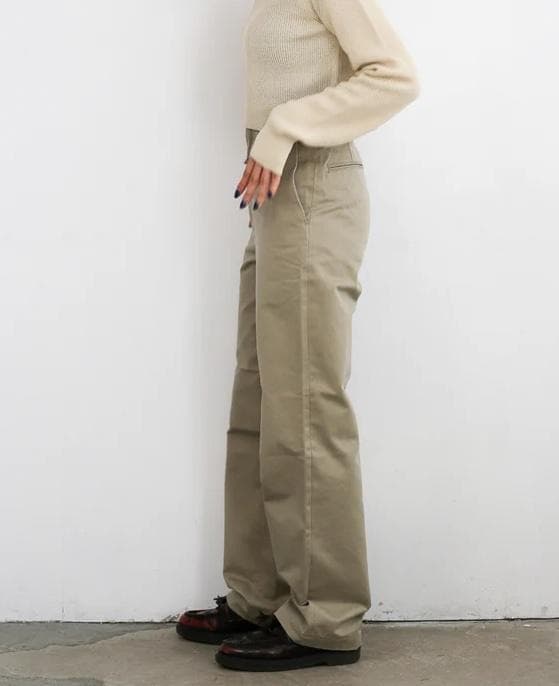 新品 オーラリー WASHED FINX CHINO NARROW PANTS