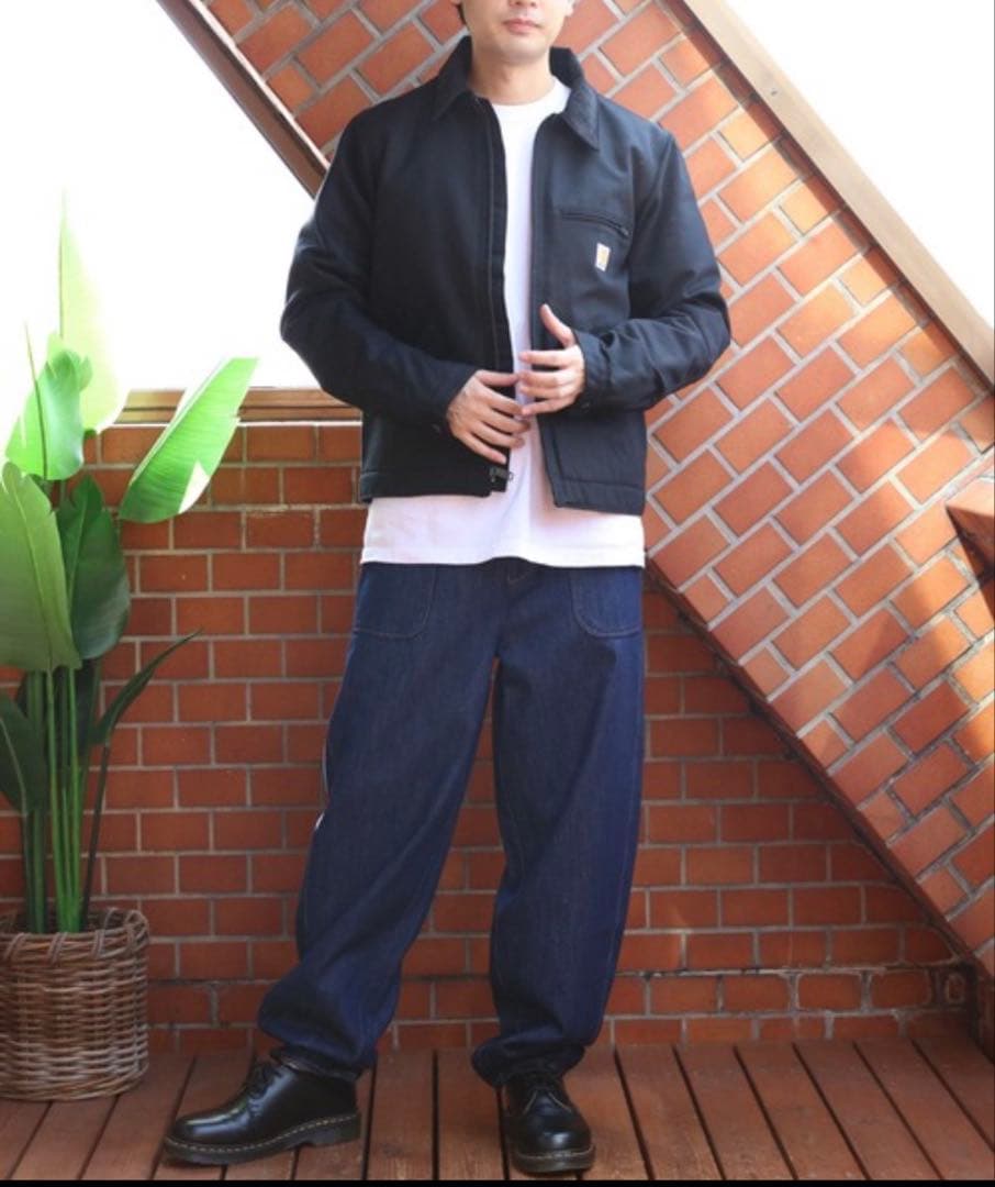 ジャケット・アウター Carhartt DUCK DETROIT JACKET BLACK XL