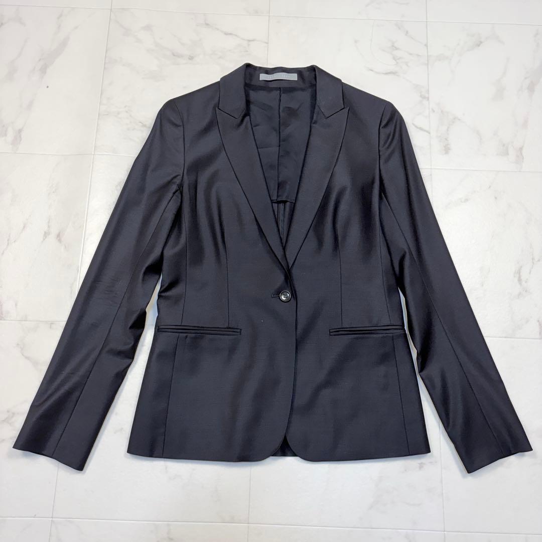 セオリーリュクス　パンツスーツ　黒　40 日本製　ビジネス　セットアップ