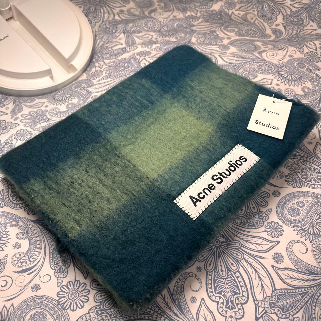 ACNE STUDIOS 新品未使用 モヘアチェック柄スカーフ　マフラー