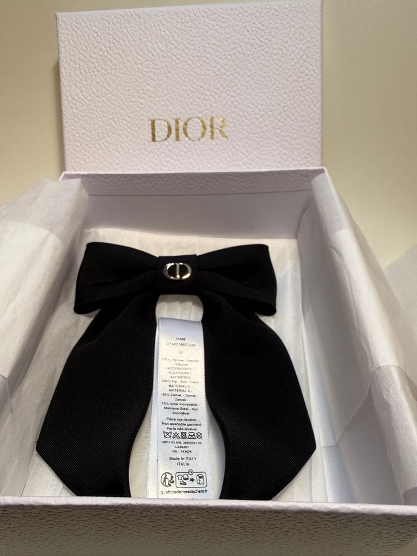 Dior Twist リボンバレッタ　未使用品