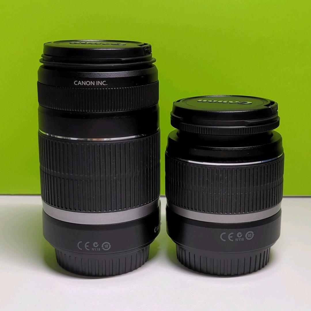 キャノン Canon EF-S 18-55,55-250 Wレンズ おまけ付き