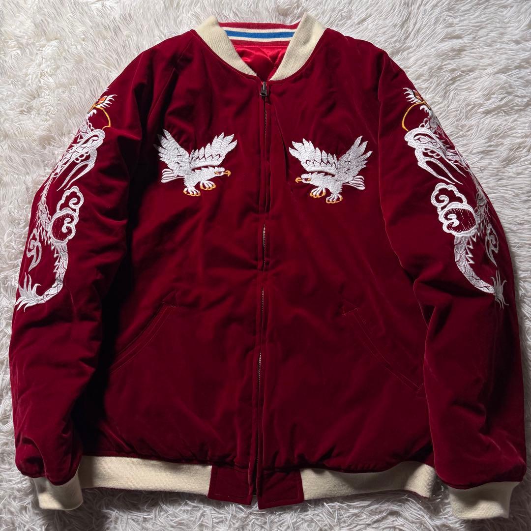 美品/希少✨BILLVAN スカジャン　リバーシブル　別珍　キルティング　42