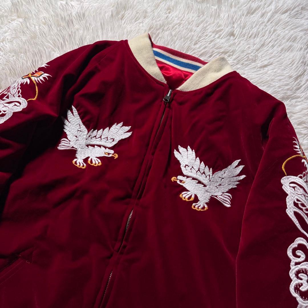 美品/希少✨BILLVAN スカジャン　リバーシブル　別珍　キルティング　42