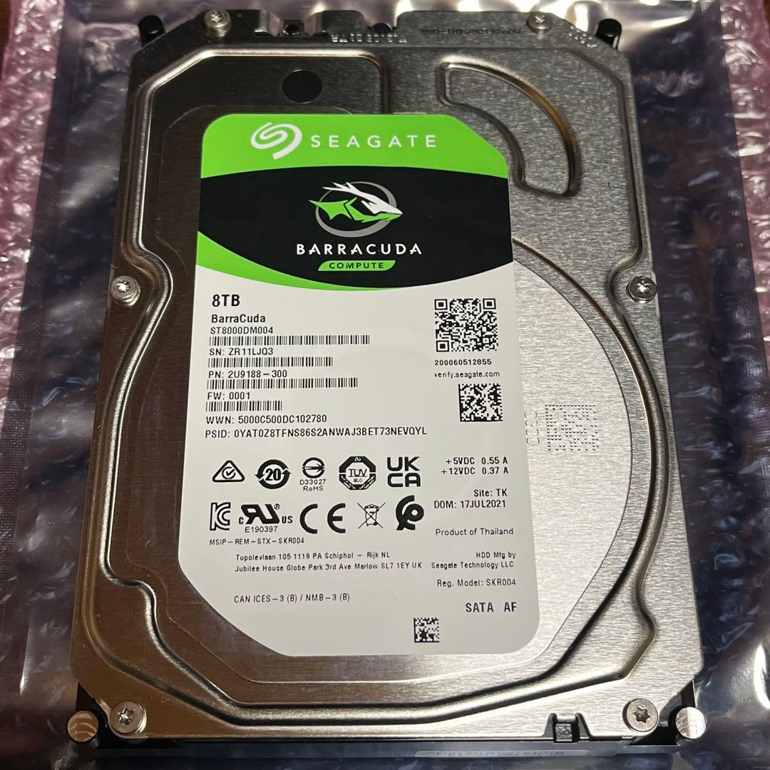 Seagate 8TB HDD 3.5インチ 完動品