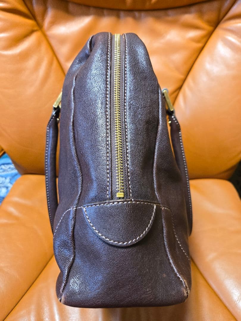 土屋鞄製造所　土屋鞄　アジール　キャリア　ブリーフケース　こげ茶