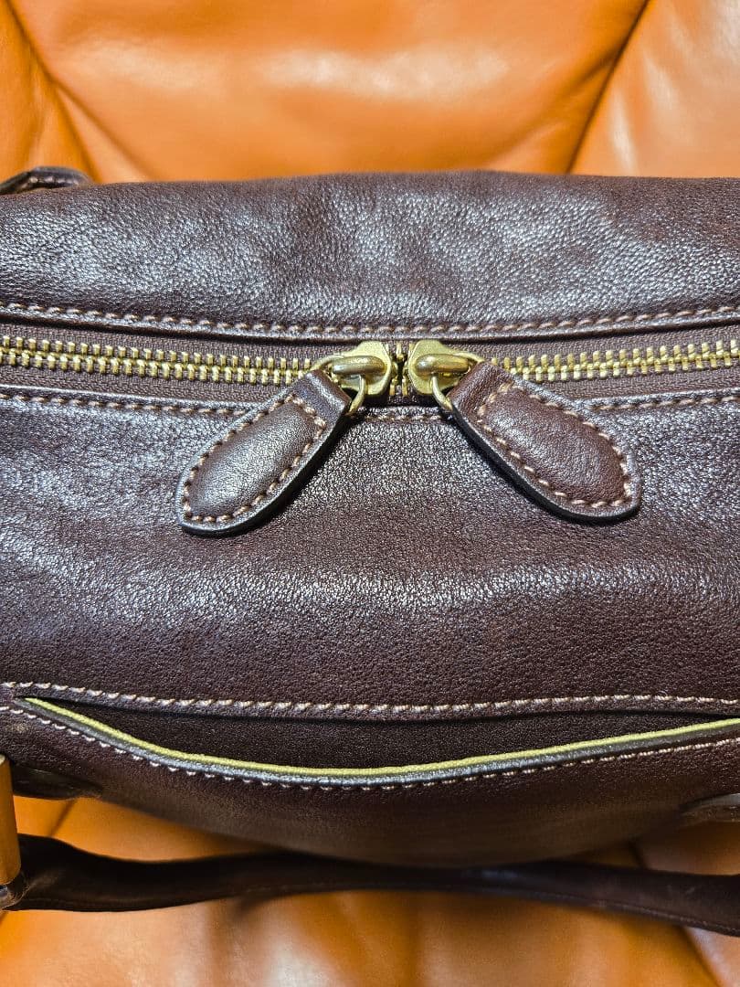 土屋鞄製造所　土屋鞄　アジール　キャリア　ブリーフケース　こげ茶