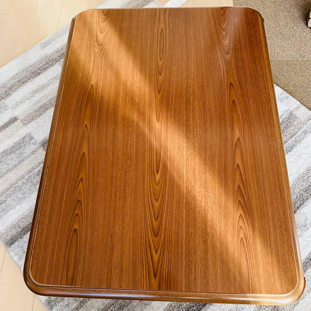 美品 木製 こたつ 75×105 cm ユアサリビングこたつ　1〜２人に最適