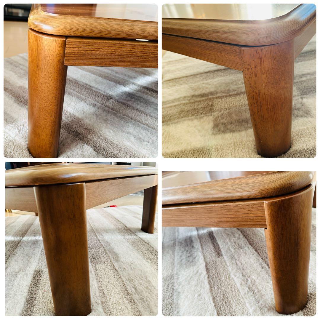 美品 木製 こたつ 75×105 cm ユアサリビングこたつ　1〜２人に最適