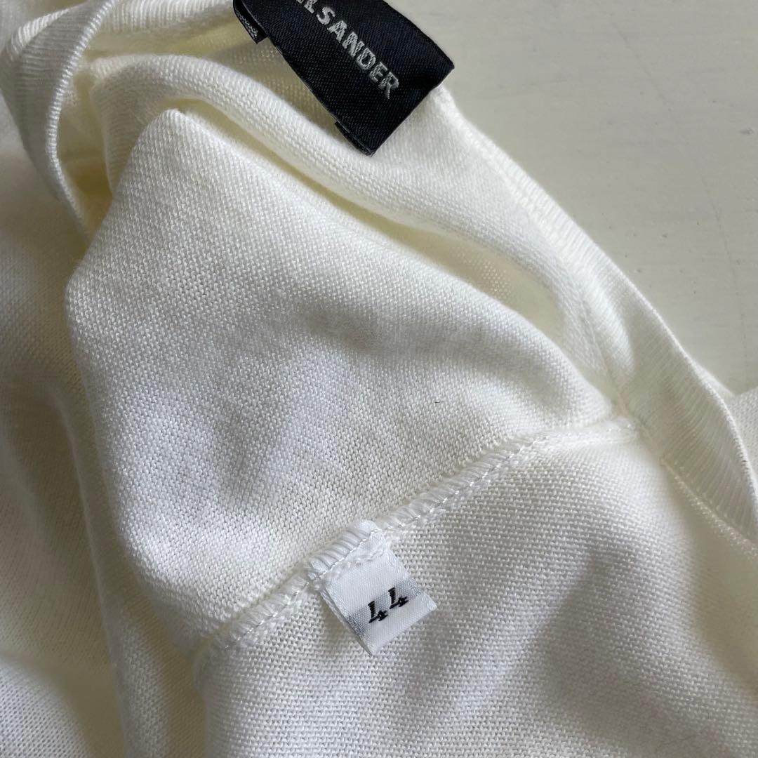レア　イタリア製 90s JIL SANDER コットン Vネック ニット