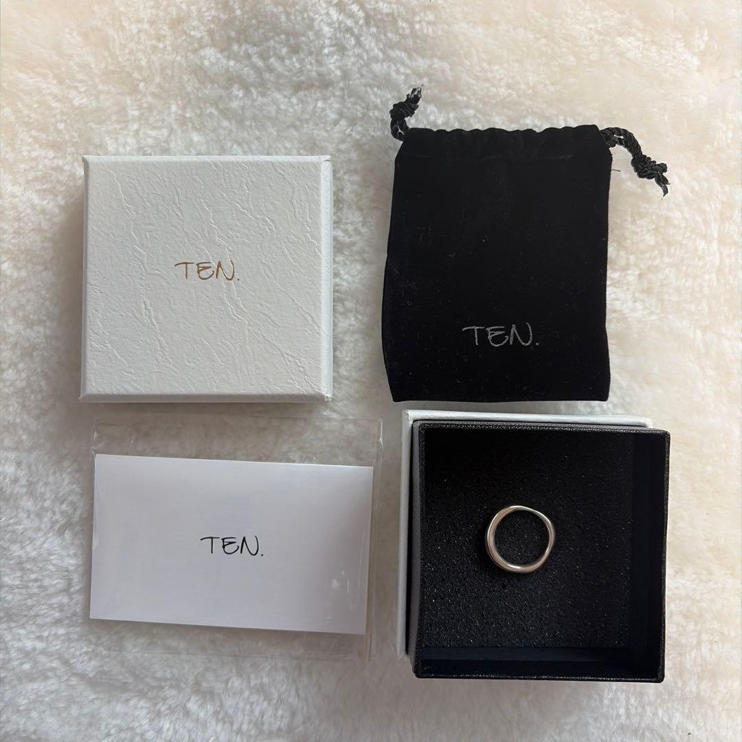 TEN シルバー925 ボーダムリング #13