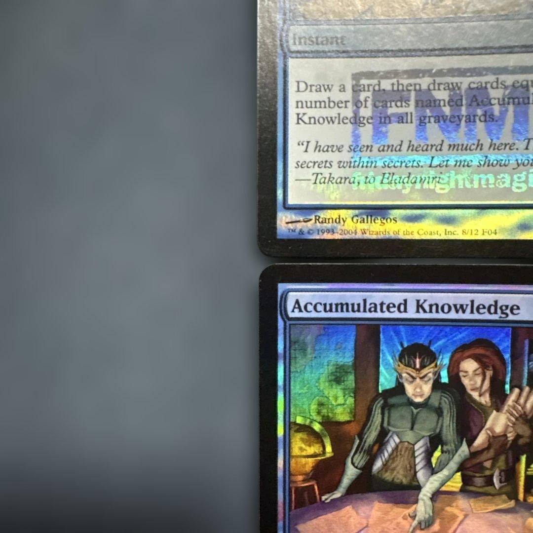 MTG 蓄積した知識　Foil FNM ４枚セット