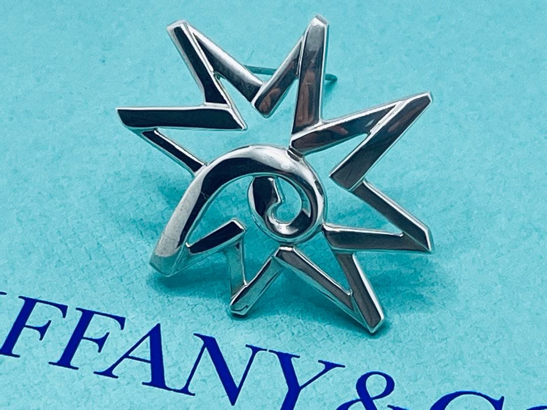 c796 美品　ティファニー　パロマピカソ　スター　ブローチ　シルバー　925